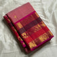Pure Kanchipuram Silk Saree – Pink Body, Royal Purple Korvai Borders

Annapakshi zari stripes & paisley buttas • contrast purple blouse

Silk Mark Certified • Fall & Pico Done • Blouse Stitching Available ($30)

Free Shipping within USA ships in 2 weeks