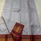 Ash Crimson Glow — Pure Silk Kanchipuram Saree
Silver-Grey Body with Gold Buttas & Crimson Korvai Border ✨
Silk Mark Certified • Free USA Shipping • ships in two weeks