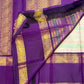 Ivory pastel handwoven Kanchipuram pure silk saree woven over 39 days on the loom