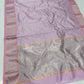 Pink pastel 💕🌸 pure silk chanderi  Sona roopa zari jaal and ornate border