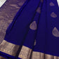 Thamarai — Ocean Blue — Pure Kanchipuram Silk Saree
Ocean Blue with Gold Zari Leaf Buttas & Diamond Jaal Pallu
Silk Mark Certified • Free Shipping within USA • Ships in Two Weeks