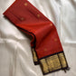 Amber Plume – Pure Kanchipuram Silk Saree
Amber Burnt-Orange Body with Vaira Oosi Stripes
Rudhraksham & Mayil Zari Woven Buttas All Over
Contrast Coffee-Brown Border with Peacock Motif Panel

Silk Mark Certified, delivery in 2 weeks