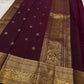 Mauve Buttas – Pure Kanchipuram Silk Saree
Ethereal mauve body adorned with buttas ✨
Borders rich in regal zari with floral and animal artistry 🌿🦚
Grand pallu woven in opulent gold jaal, exuding heritage charm 💫 Silk Mark Certified, delivery in 2 weeks