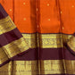 Rust Orange Ramyam – Pure Kanchipuram Silk Saree
Rust-orange body with pavin coin  buttas
Deep brown border with peacock panel & chakra medallions; grand zari pallu
Silk Mark Certified | Blouse Piece Included | Fall & Pico Done
Free Shipping in 1 week