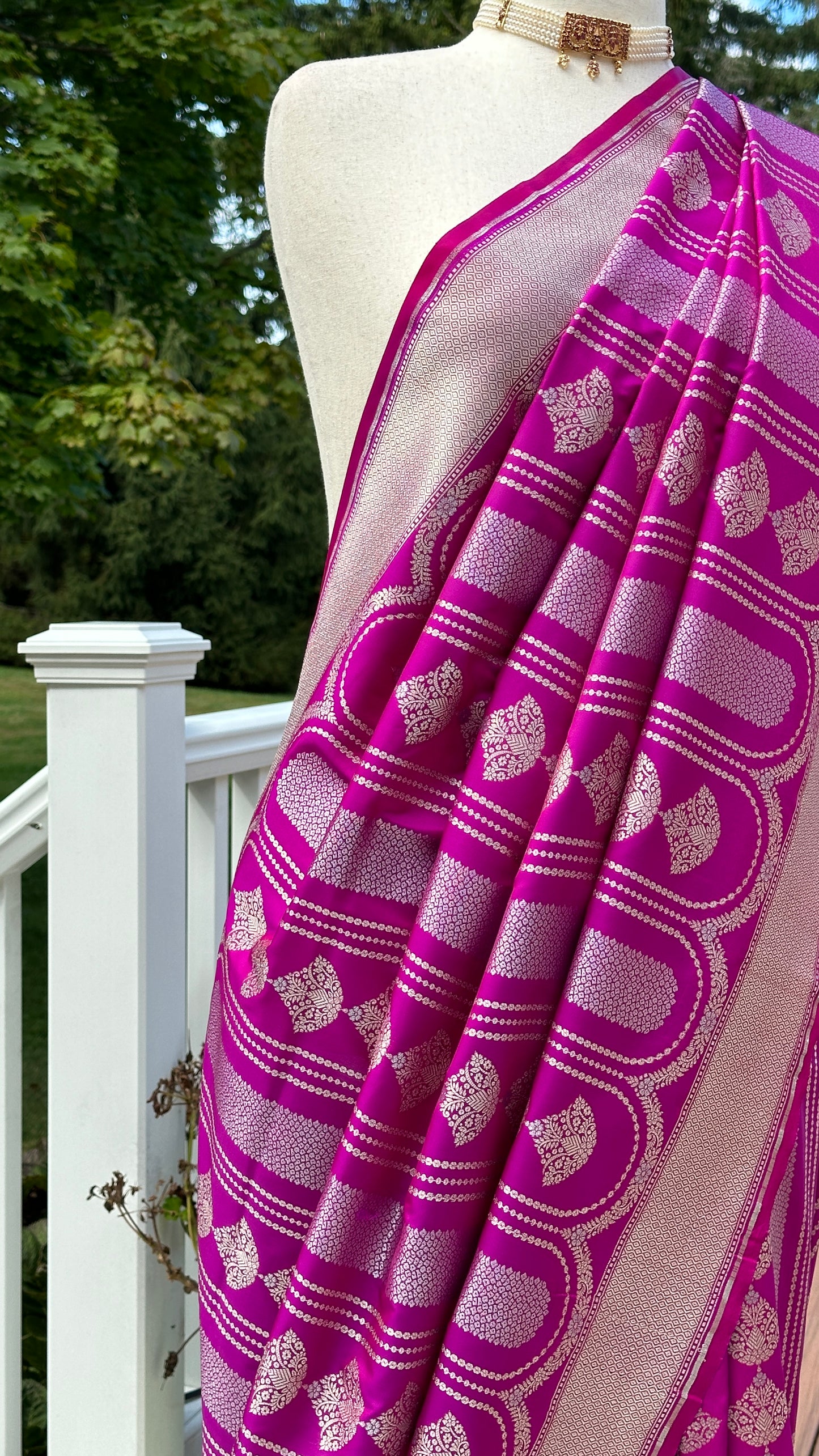 Soft silk banarasi saree - Purple