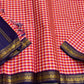 Madras Sindoor Kattam — Pure Kanchipuram Silk Saree
Sindoor Red × Rani Pink × Kesari Checks with Navy Korvai Zari Border
Silk Mark Certified • Free Shipping within USA • Ships in Two Weeks
