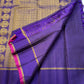 Vadamalli Gandaberunda Kattam — Pure Silk Kanchipuram Saree
Royal purple body with fine kattam checks & zari mankolam buttas, adorned with grand Gandaberunda borders and rich diamond brocade pallu with pink selvedge.
Silk Mark Certified ✅ | Fall & Pico