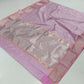 Pink pastel 💕🌸 pure silk chanderi  Sona roopa zari jaal and ornate border