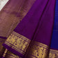 Sorgavaasal Kili , stunning motif in  MS blue and purple zari kattam zari woven yazhi buttas in pure silk kanchipuram