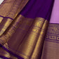 🌸 Dyuti – Lavender Kanchipuram Pure Silk Saree with Intricate Zari Kattam Checks, Alternating Paisley & Kamalam Buttas, Double Border with Peacock Motifs, Varisaipet & Mayilkann Design, Dark Purple Selvedge & Ornate Pallu