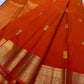 Red Kanchipuram Silk Saree with Gold Zari & Annapakshi Motif