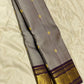 Zari Kattam Dovetail Gray & Deep Purple – Pure Silk Kanchipuram Saree
Fine kattam checks with coin & paisley zari buttas across the body
Deep purple border with annapakshi ships in 1 week silk mark certified, blouse stocking ($30)