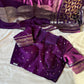 Purple Semi-Georgette Banarasi Saree 💜
Gold Zari Floral Jaal & Striped Weave ✨
Broad Contrast Border with Rich Detailing 💫
Lightweight, Festive & Elegant Draping 🌸
Silk Mark Certified | Ships in 2 Weeks | Free USA Shipping ✅