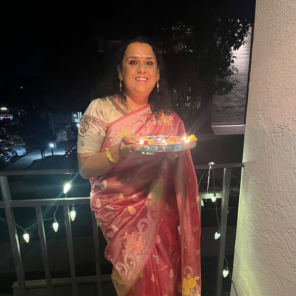 Idam Living saree shared by a client on Instagram