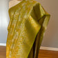 Soft silk Banarasi Katan  saree - leaf green