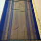 Warm Ivory Handwoven Pure Silk Kanjivaram Korvai saree draped, showing the Mayil Kazhuthu blue-green border and richly woven pallu.