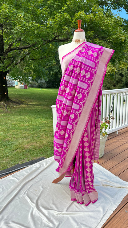 Soft silk banarasi saree - Purple