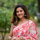 Jamdhani muslin silk saree and blouse set