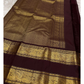 Kasturi 🌰✨
Deep Coffee Brown Pure Silk Kanchipuram Saree
Gold Zari Woven Kamalam & Diamond Buttas All Over
Double Border with Mayil Pettu & Rettapettu Detailing
Diagonal Peacock Pallu with Floral Vine Motifs