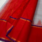 Tazhampoo 🌸 – Blue Kanchipuram Pure Silk Saree
Thazampoo Reku in Bright Orange-Red Border
Purple Selvedge for Vibrant Contrast
Handwoven in Our Family Village, Kanchipuram
Silk Mark Certified | Blouse fabric Included |stitching Available