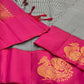 Aaradhana Kattam — Pure Kanchipuram Silk Saree (Black & White × Rani Pink)
Classic black-and-white micro checks with rich rani-pink korvai borders and zari peacock motifs
Silk Mark Certified • Fall & Pico Done • Blouse Stitching Available ($30) • Free Shi