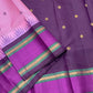 Vadamalli Reku kattam– Pure Silk Kanchipuram Saree

Plum-purple body with gold floral buttas & rettai-pettu borders

Pink checked reku pallu; contrast checked blouse included

Silk Mark Certified | Free Shipping within USA

Ships in 1 Week | Fall & Pico