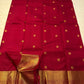Vermillion Glory — Deep Red • Pure Silk Kanchipuram Saree
Gold zari buttas with grand peacock borders & brocade pallu
Silk Mark Certified • Free USA Shipping • Ships in Two Weeks ✅