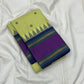 Chartreuse Royal Blue Purple Kattam • Pure Silk Kanchipuram Saree
Neon Chartreuse Checks with Silk-Thread Buttas • Royal Blue Pallu & Amethyst Borders
Silk Mark Certified • Free USA Shipping • Ships in Two Weeks ✅