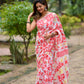 Jamdhani muslin silk saree and blouse set