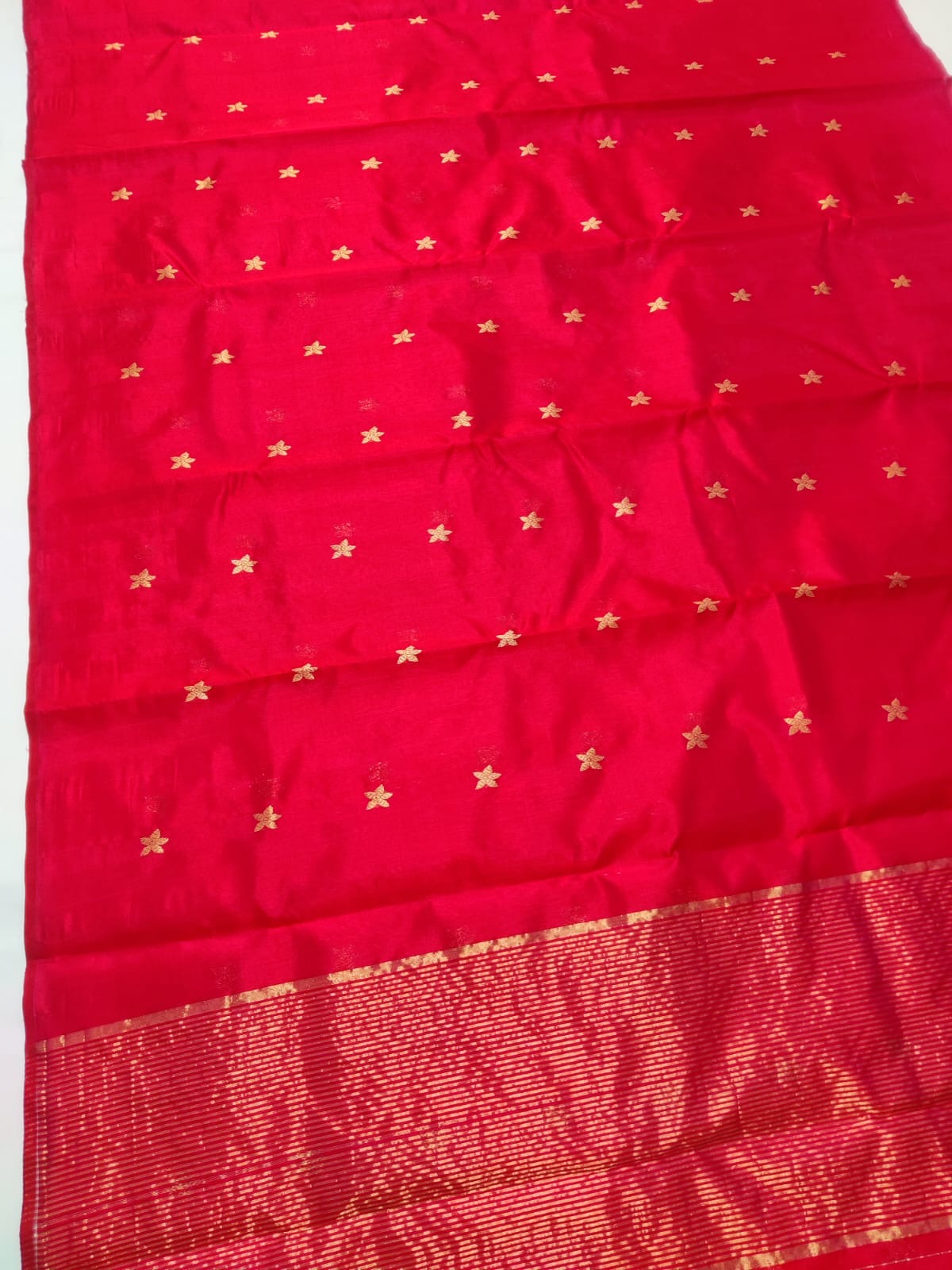 Pure silk Chanderi saree