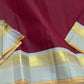 Deep Ruby Dove Grey – Pure Silk Kanchipuram Saree
Korvai Weave with Elegant Contrast Borders
Golden Zari detailed Pallu
Silk Mark Certified | Fall & Pico Done | Blouse Stitching Available ($30)