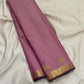 Pastel pink vairaoosi pure Kanchipuram silk saree with traditional gold zari border