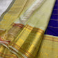 Amethyst Mayil Chakram – Pure Kanchipuram Silk Saree
Zari Kattam Checks with Peacock Motifs
Deep Violet Body with Golden Zari Detailing
Light Green Borders with Paisley Weaves

Silk Mark Certified, delivery in 2 weeks