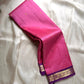 Varnam – Pastel Pink Kanchipuram Silk Saree with Lilac Purple Rudraksha Zari Border & Ornate Kamalam Pallu | Pure Handloom Heritage
