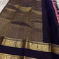 Midnight Blue & Mauve — Pure Silk Kanchipuram

Mauve body with pin-stripes & zari coin buttas ✨

Midnight-navy korvai borders with gaja panels 🌸

Grand navy brocade pallu with tassels 🪔

Silk Mark Certified • Free Shipping USA • Ships in Two Weeks ✅