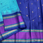 Amethyst Neelam • Pure Silk Kanchipuram Saree
Aqua–Teal Body with Silk-Thread Buttas • Navy Pallu & Amethyst Borders
Silk Mark Certified • Free USA Shipping • Ships in Two Weeks ✅