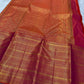 Mugil – Iridescent Pink-Red Kanchipuram Pure Silk Saree with Rudraksham Buttas, Varisaipet Border & Vanasringaram Pallu