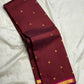 Handwoven orchid purple Kanjeevaram silk saree with traditional zari detailing – Idam Living