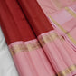 🌸 Lotus Rouge — Pure Kanchipuram Silk Saree
Brick red body with fine oosi stripes, contrast blush-pink borders & antique-gold zari detailing
Silk Mark Certified • Free Shipping within USA • Ships in Two Weeks • Ready in 1 Week