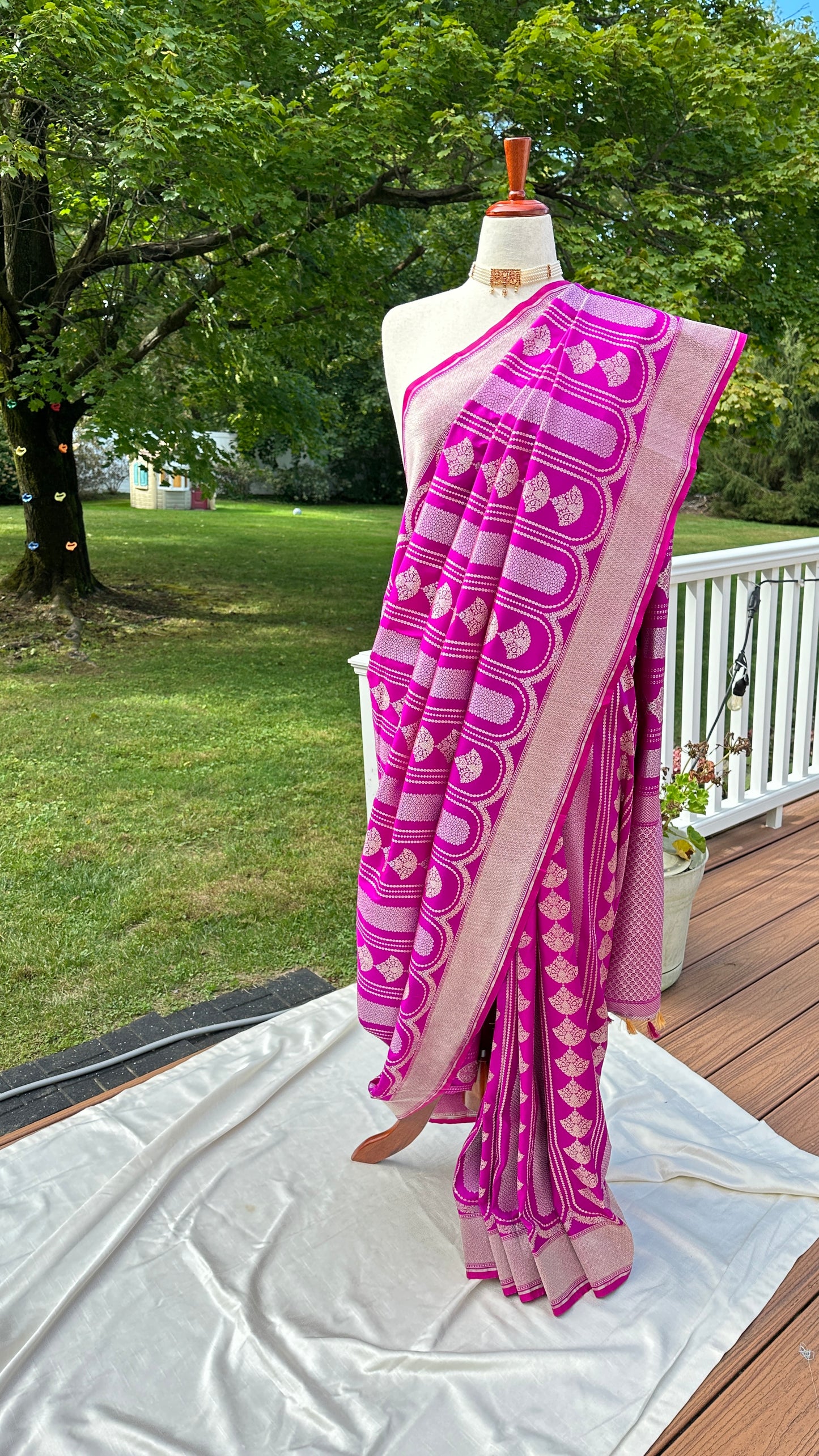 Soft silk banarasi saree - Purple