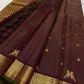 Kili Brown Maroon ✨
Vairaoosi Pure Silk Kanchipuram Saree
With Gold Kili (Parrot) Motifs
Vanki Neli Border with Arai Maadam & Rudhraksham Pet
Opulent Grid Zari Pallu & Matching Blouse