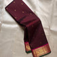 Berry Ruby Kamalam Butta — Pure Kanchipuram Silk
Lotus zari buttas on deep ruby silk with rani korvai border
Silk Mark Certified • Free Shipping within USA • Ships in Two Weeks