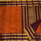 Rust Orange Varisaipet Mayil Chakram – Korvai Kanchipuram Silk Saree
Rust-orange body with gold chakram & peacock buttas
Vadamalli korvai border with varisaipet stripes & elephant motifs
Rich zari-brocade pallu | Contrast vadamalli blouse | silk mark