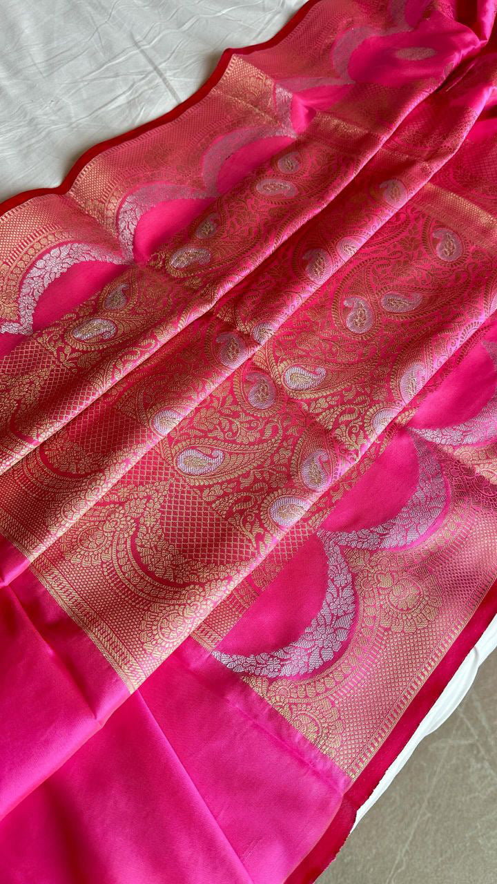 Soft banarasi handwoven saree -