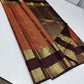Burnt orange pavun butta – Pure Kanchipuram Silk Saree
Burnt Orange  body adorned with delicate kattam checks ✨
Scattered gold medallion buttas add timeless temple elegance

Silk Mark Certified, delivery in 2 weeks