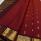 Maroon Yali Butta – Pure Korvai Kanchipuram Silk Saree
Deep maroon body with delicate gold zari paisley & floral buttas
Contrast chocolate-maroon korvai border featuring bold yali motifs
Silk mark certified- ships in 2 weeks