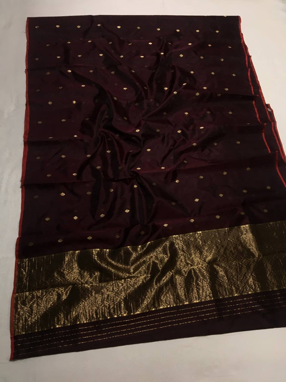 Pure silk Chanderi saree