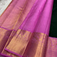 Iniya – Bottle Green & Pink Kanchipuram Pure Silk Saree with Floral Jaal and Mayil Border
Graceful and refreshing, Iniya is a handwoven masterpiece in bottle green with soft pastel pink accents. Delicate floral jaal and mayil motifs dance across the drape