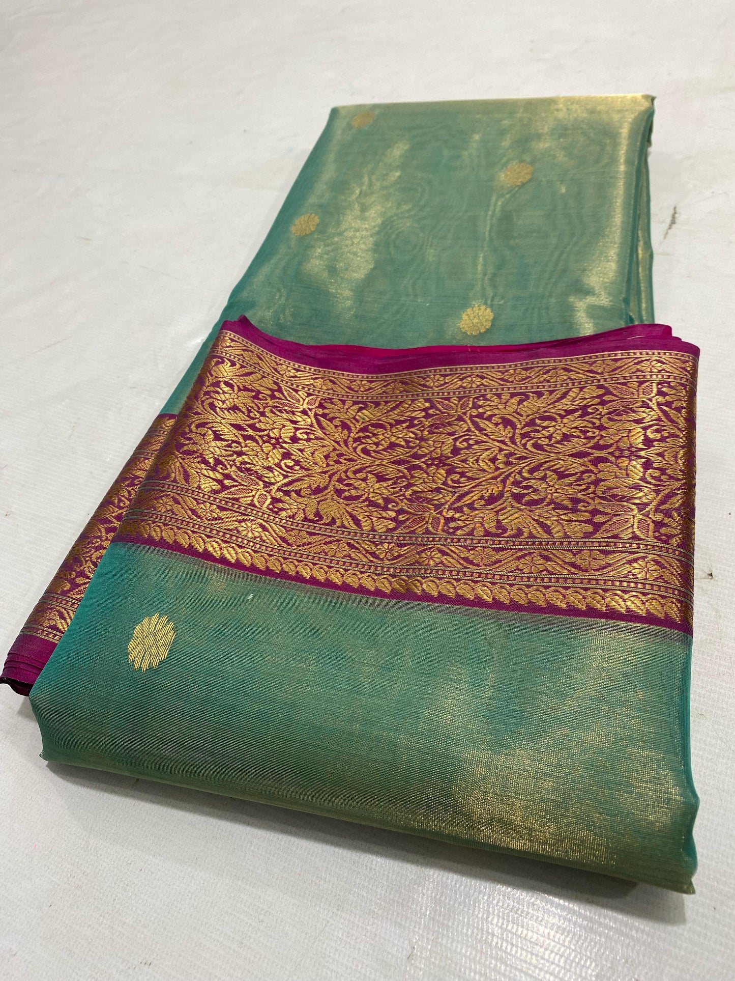 Chanderi tissue pure silks