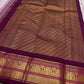 Lavanya Varnam — Pure Silk Kanchipuram Saree
Soft lavender-lilac body with rose-gold paisley buttas and deep wine-maroon korvai borders woven with temple motifs and rich zari.
Silk Mark Certified • Blouse Stitching Available ($30) • Free USA Shipping •